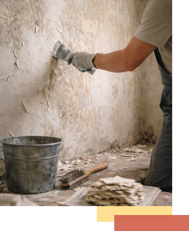 Удаление старой краски со стен в Вичуге качественно и быстро