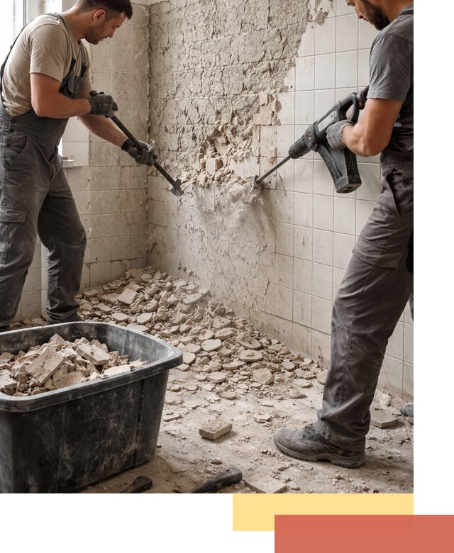 Демонтаж плитки со стен в Вичуге быстро и аккуратно