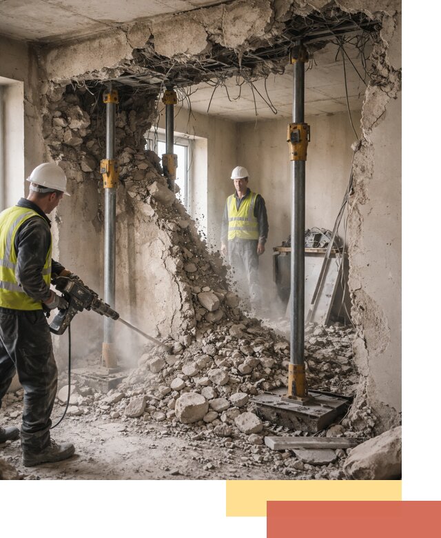 Снос несущих стен в Вичуге с гарантией безопасности и качества