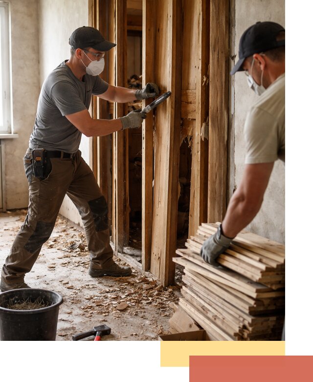 Демонтаж деревянных перегородок в Вичуге быстро и аккуратно