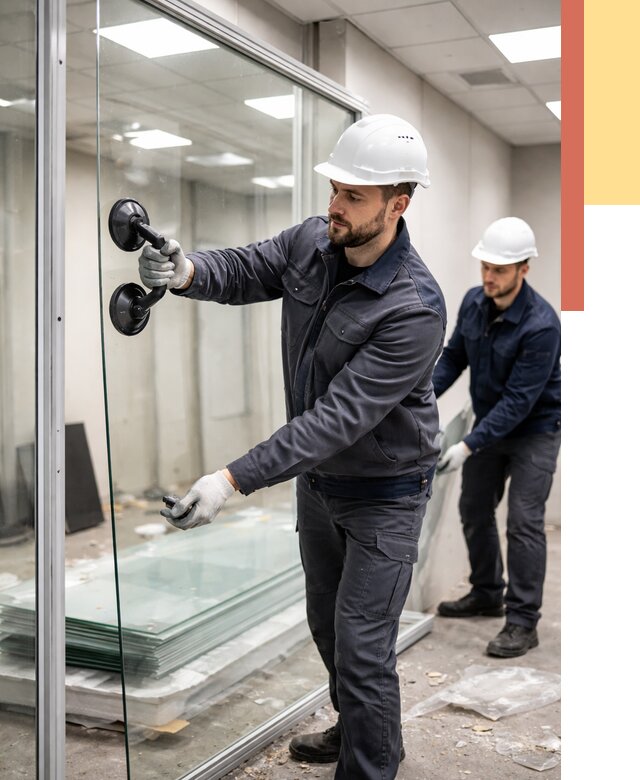 Демонтаж стеклянных перегородок в Вичуге от 3251 руб. — быстро и недорого | ОТДЕЛОЧНИК-Вчг