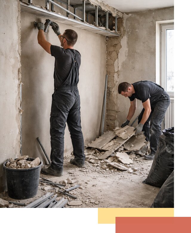 Демонтаж короба из гипсокартона в Вичуге быстро и аккуратно