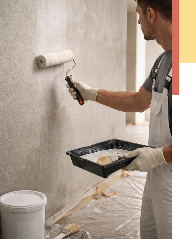 Грунтовка стен в Вичуге от 2235 руб. м2 — быстро, недорого, с материалом | ОТДЕЛОЧНИК-Вчг