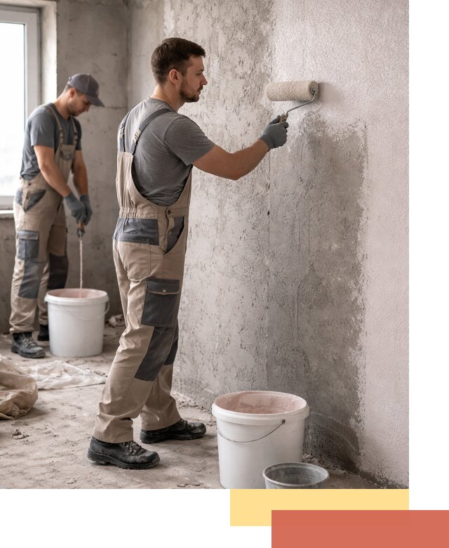 Нанесение бетоноконтакта на стены в Вичуге для последующей отделки