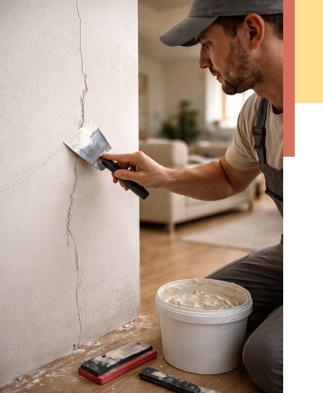 Заделка трещин и сколов в Вичуге от 2489 руб. — быстро и недорого | ОТДЕЛОЧНИК-Вчг