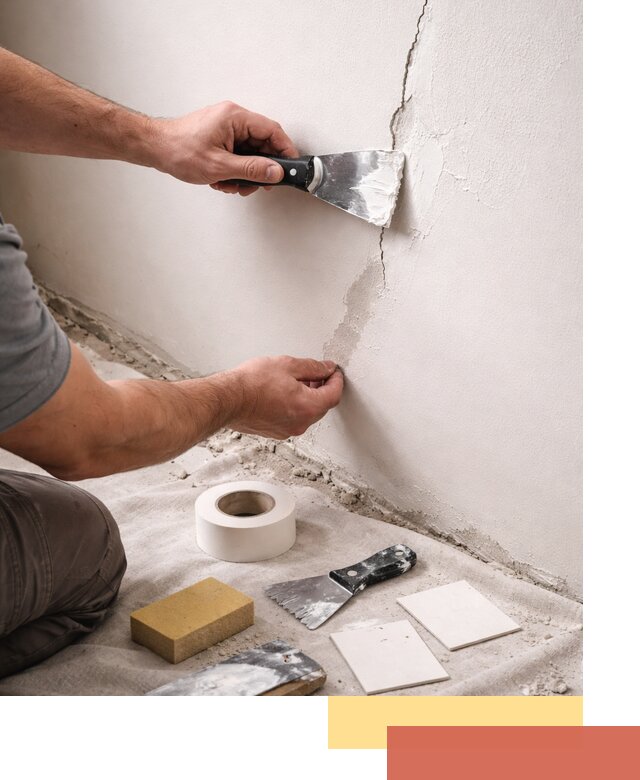 Заделка трещин и сколов в стенах и потолках в Вичуге