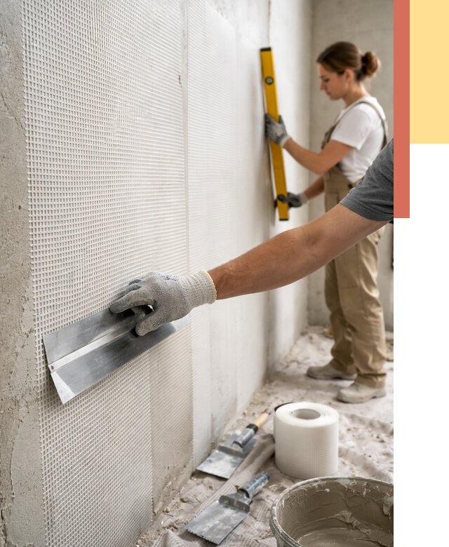 Армирование стен стеклосеткой в Вичуге от 3251 руб. под ключ | ОТДЕЛОЧНИК-Вчг