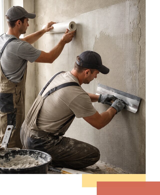 Армирование стен стеклосеткой в Вичуге для прочной отделки