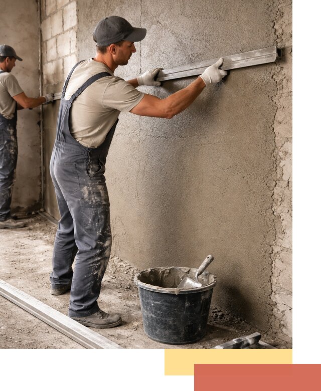 Штукатурка стен цементно-песчаная в Вичуге профессионально