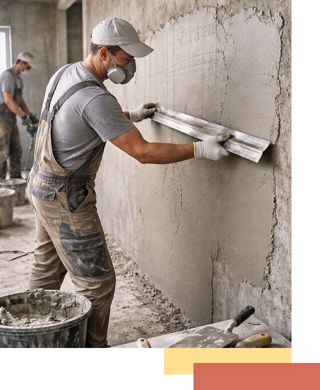 Штукатурка бетонных стен в Вичуге качественно и долговечно