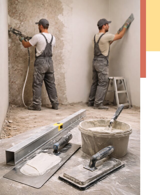 Штукатурка стен под обои в Вичуге от 4572 руб./м2 — выравнивание под обои | ОТДЕЛОЧНИК-Вчг