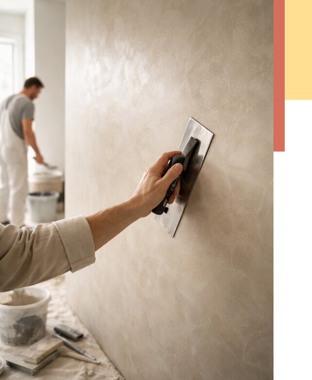 Венецианская штукатурка в Вичуге от 3556 руб/м² — нанесение стен под ключ | ОТДЕЛОЧНИК-Вчг