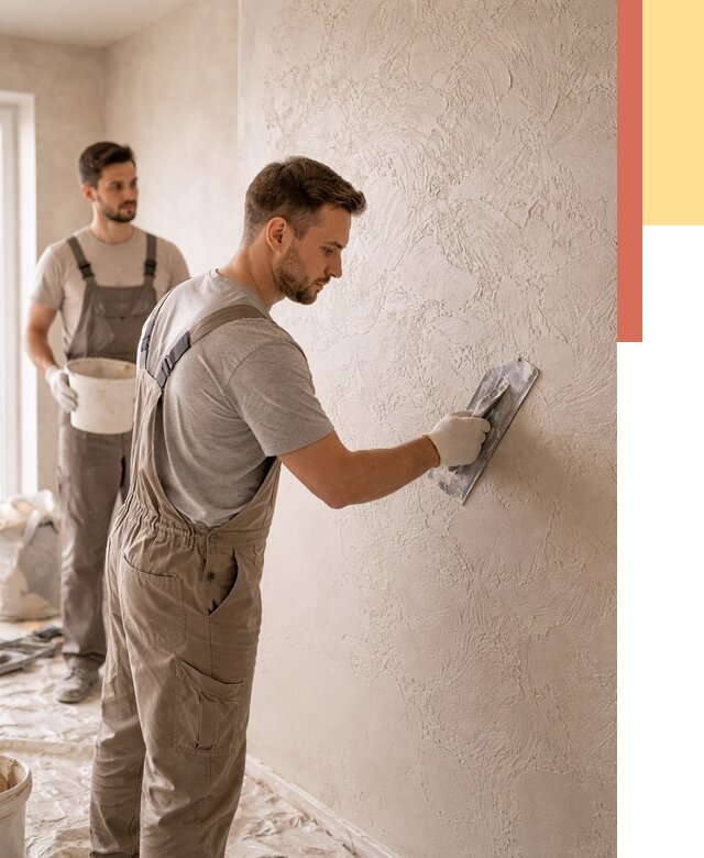 Фактурная штукатурка стен в Вичуге от 4267 руб./м² — заказать под ключ | ОТДЕЛОЧНИК-Вчг