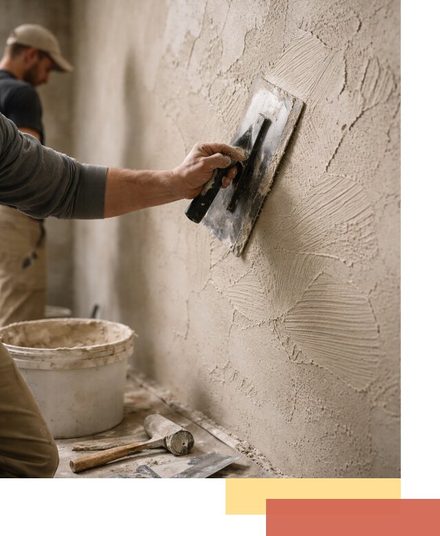 Фактурная штукатурка стен в Вичуге — монтаж, отделка, реставрация