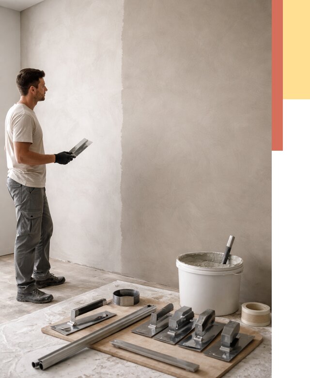 Нанесение микроцемента на стены в Вичуге от 3251 руб./м2 под ключ | ОТДЕЛОЧНИК-Вчг