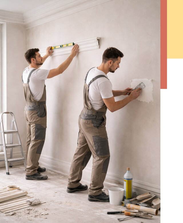 Монтаж лепнины на стены в Вичуге от 4572 руб. — недорого, быстро | ОТДЕЛОЧНИК-Вчг