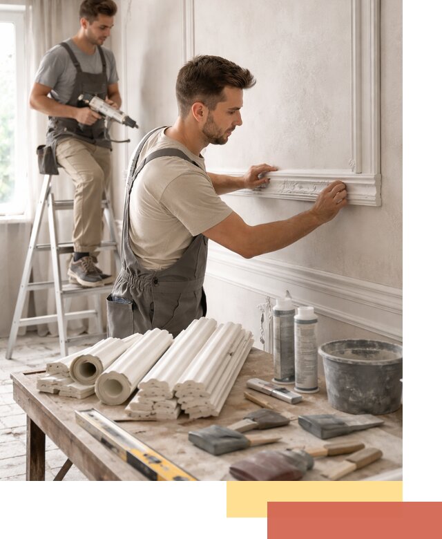 Монтаж лепнины на стены в Вичуге профессионально и качественно