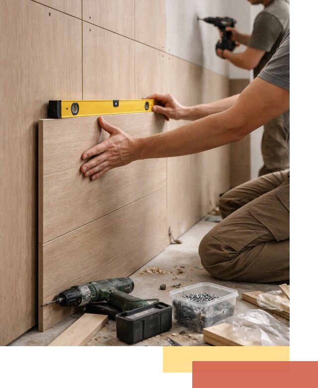 Профессиональный монтаж МДФ панелей на стены в Вичуге