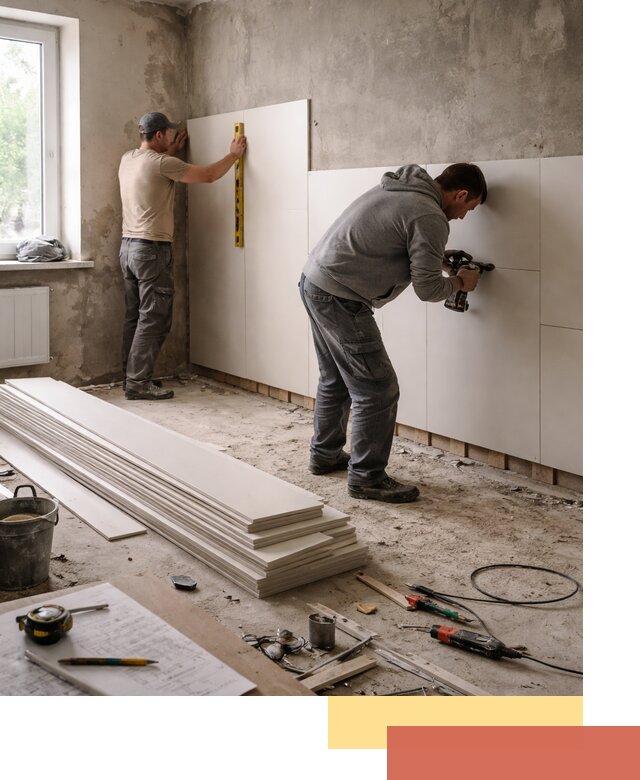 Монтаж ПВХ панелей на стены в Вичуге качественно и быстро