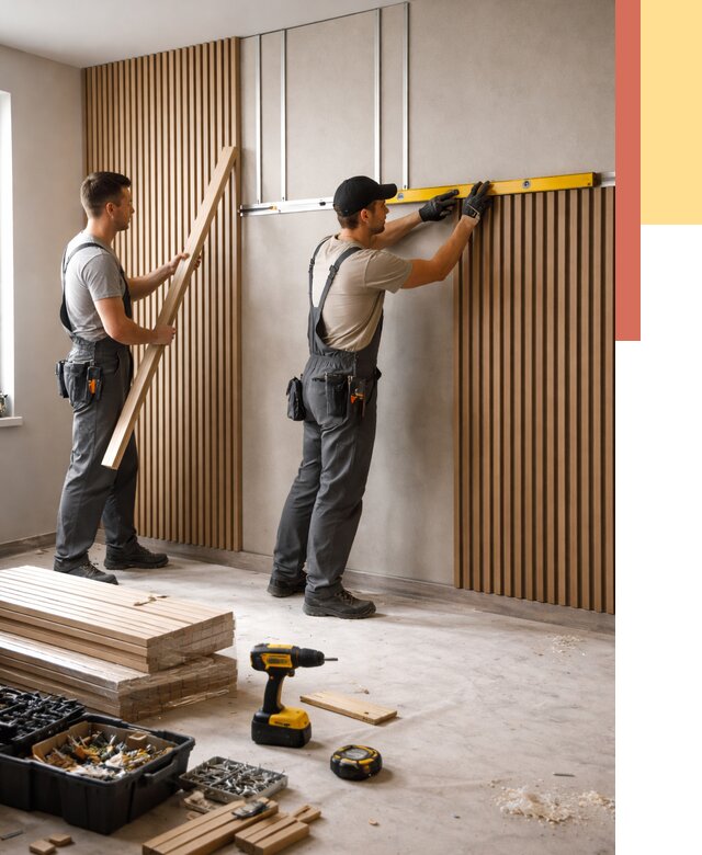 Монтаж реечных панелей на стены в Вичуге от 1219 руб. — быстро и недорого | ОТДЕЛОЧНИК-Вчг