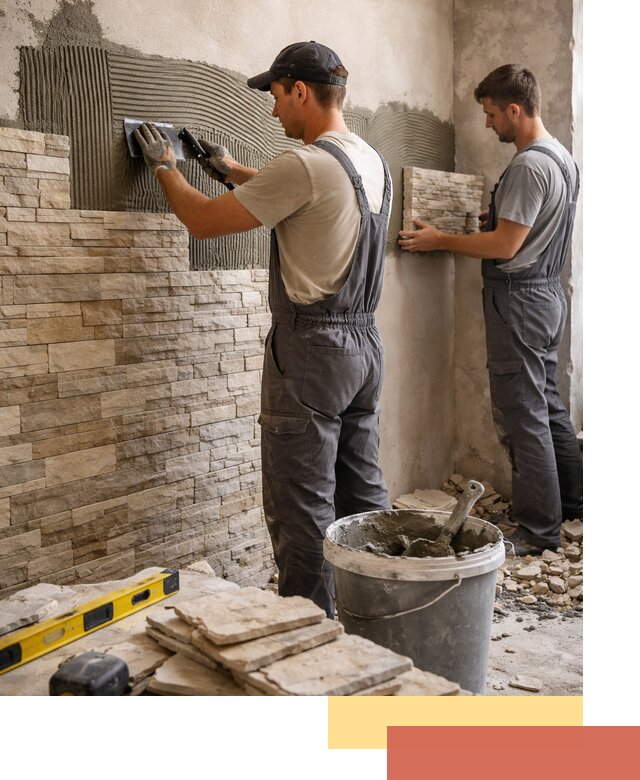 Монтаж искусственного камня в Вичуге — облицовка стен и фасадов