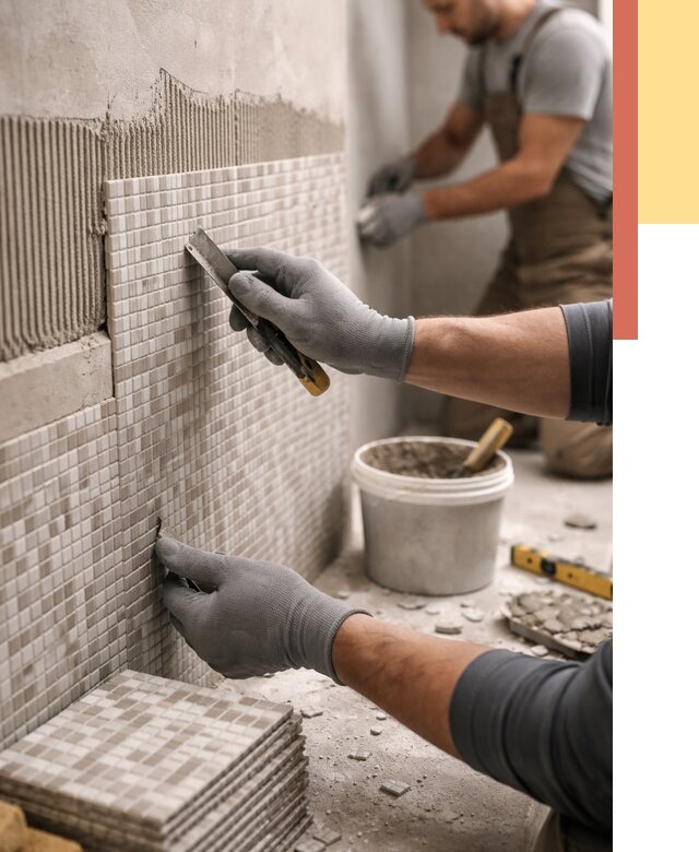 Облицовка стен мозаикой в Вичуге от 3251 руб/м2 — укладка мозаики на стены | ОТДЕЛОЧНИК-Вчг