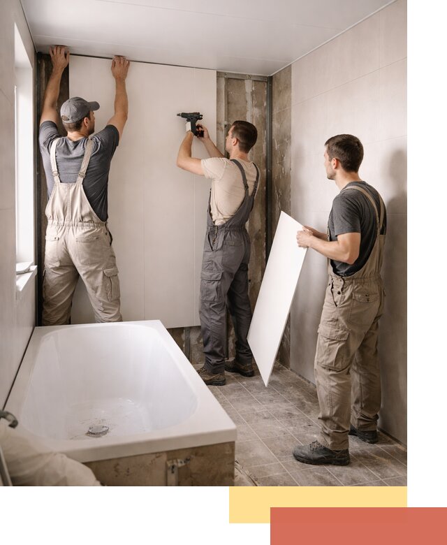 Отделка ванной панели ПВХ профессионально в Вичуге