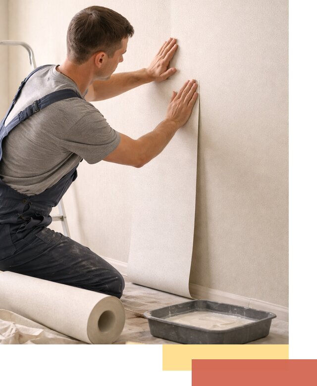 Поклейка флизелиновых обоев в Вичуге качественно и быстро