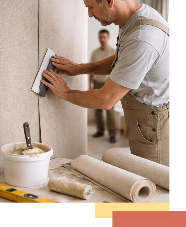 Поклейка текстильных обоев в Вичуге профессионально и аккуратно