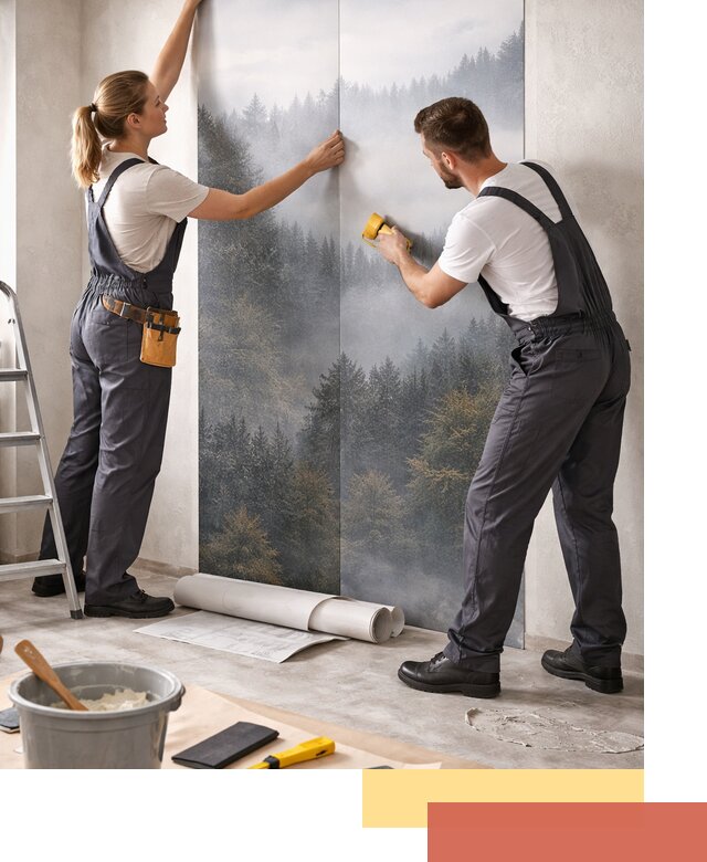 Поклейка фотообоев профессионально в Вичуге под ключ