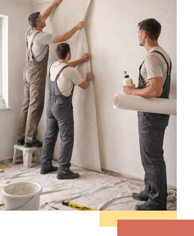 Оклейка стен обоями в Вичуге — качественно и профессионально