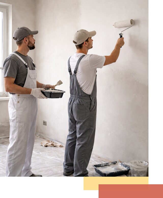 Покраска стен водоэмульсионной краской в Вичуге