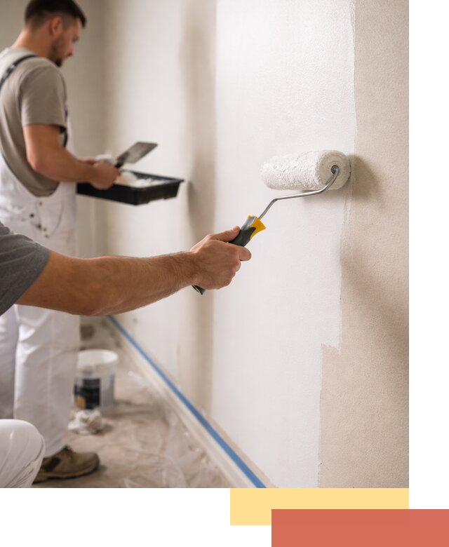 Покраска стен акриловой краской профессионально в Вичуге