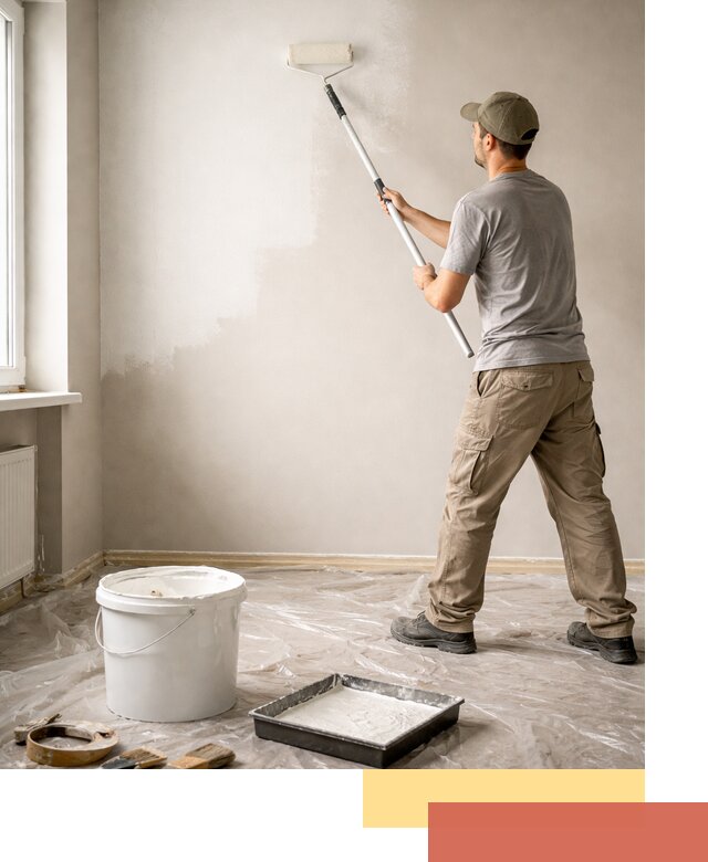 Покраска стен латексной краской в Вичуге качественно и быстро