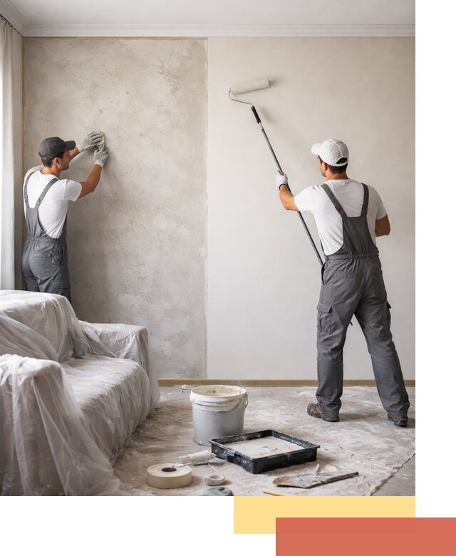 Покраска стен антивандальной краской в Вичуге