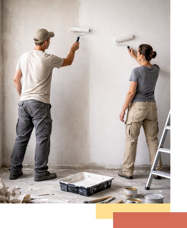 Окраска стен по стеклохолсту в Вичуге качественно и долговечно