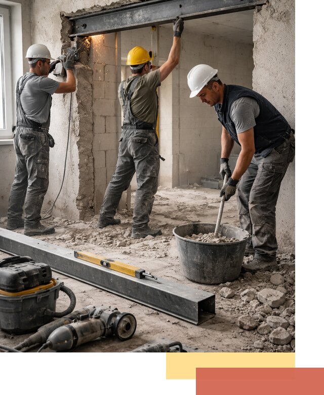 Создание проемов в стенах и несущих конструкциях в Вичуге