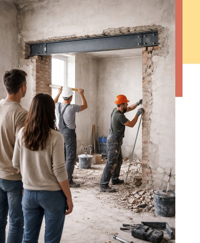 Усиление проема в стене в Вичуге от 9651 руб. — усиление дверного проема металлоконструкцией | ОТДЕЛОЧНИК-Вчг