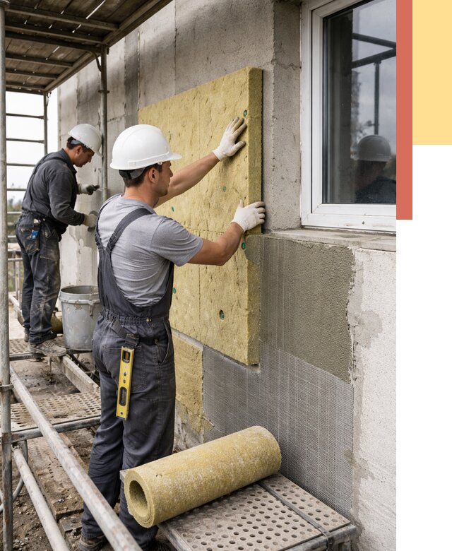 Утепление стен в Вичуге от 4368 руб. под ключ — быстро и недорого | ОТДЕЛОЧНИК-Вчг