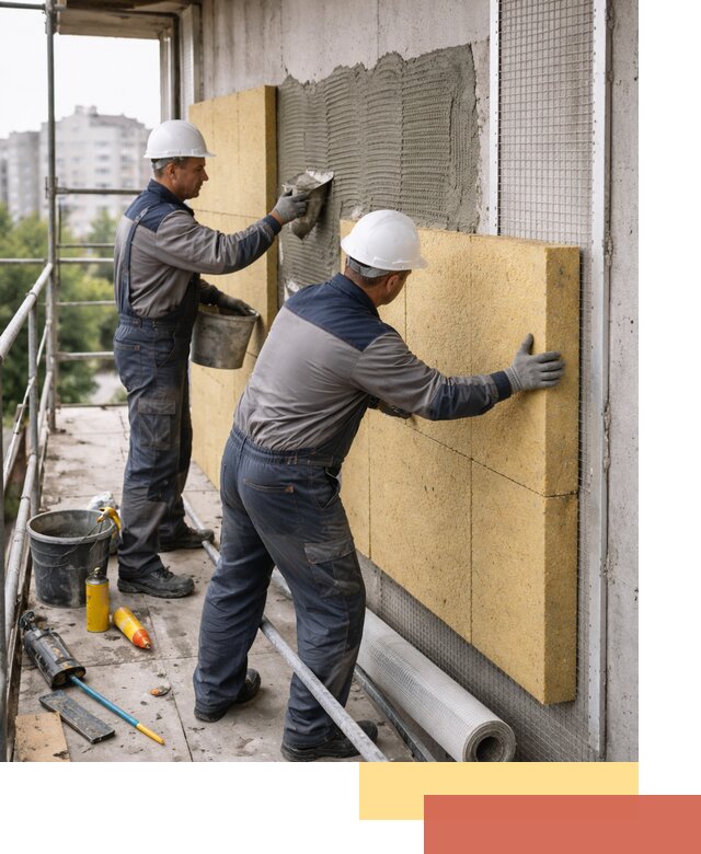 Утепление стен зданий и домов в Вичуге качественно и надежно