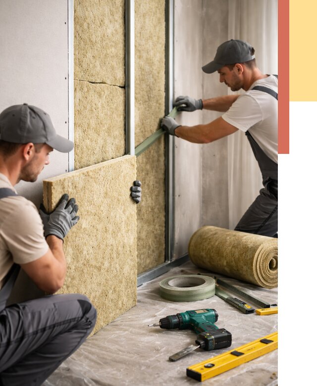 Шумоизоляция стен в Вичуге под ключ от 1879 руб. | ОТДЕЛОЧНИК-Вчг