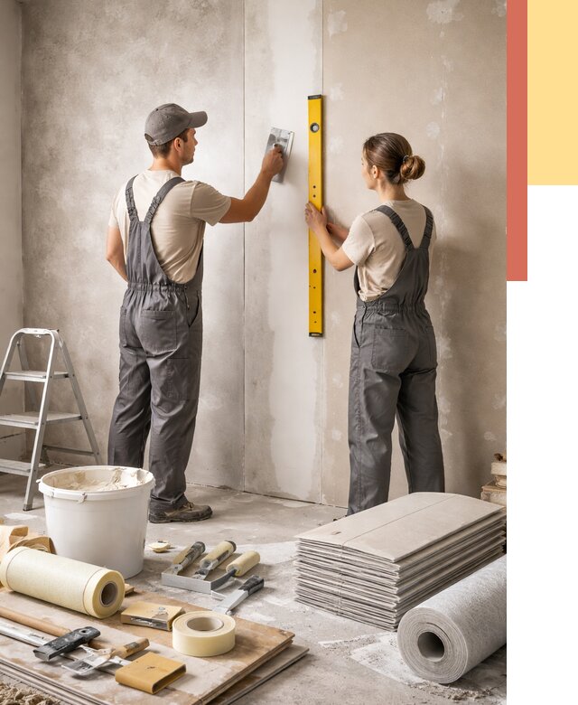 Отделка стен в Вичуге от 1524 руб/м² — недорого, быстро, под ключ | ОТДЕЛОЧНИК-Вчг