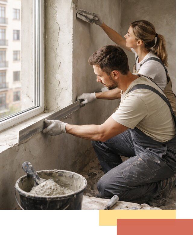 Штукатурка откосов дверей и окон профессионально в Вичуге