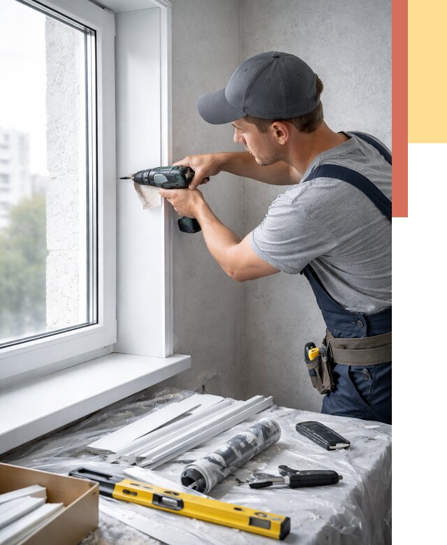 Установка пластиковых откосов в Вичуге от 2286 руб. | ОТДЕЛОЧНИК-Вчг монтаж, быстро и недорого