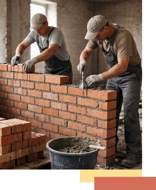 Кладка кирпичных перегородок под ключ в Вичуге