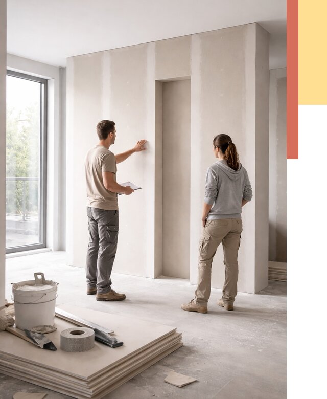 Зонирующая перегородка из гипсокартона в Вичуге от 2845 руб. под ключ | ОТДЕЛОЧНИК-Вчг