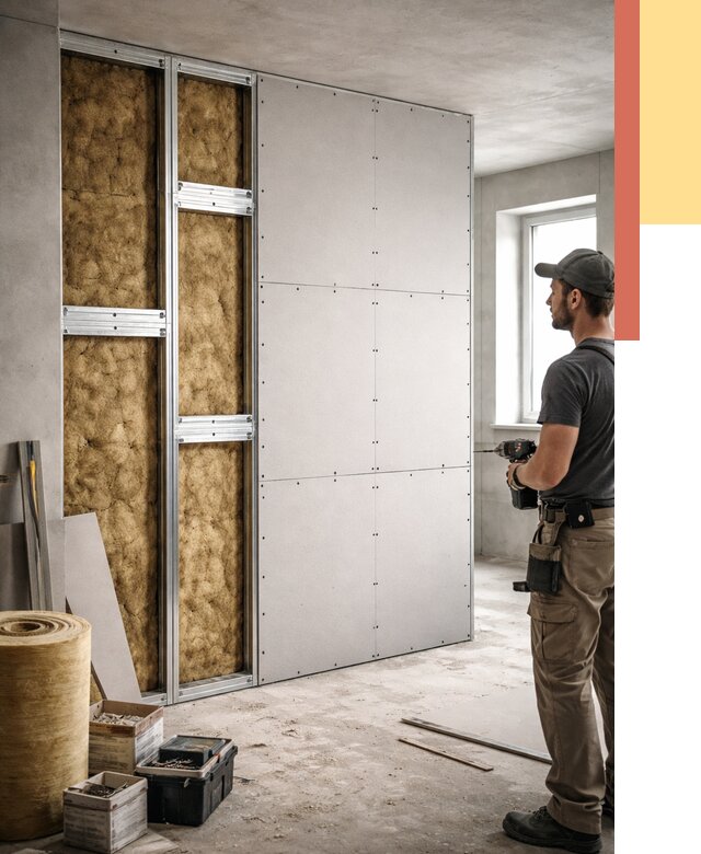 Усиленная перегородка под навеску в Вичуге от 13004 руб. — монтаж под ключ | ОТДЕЛОЧНИК-Вчг