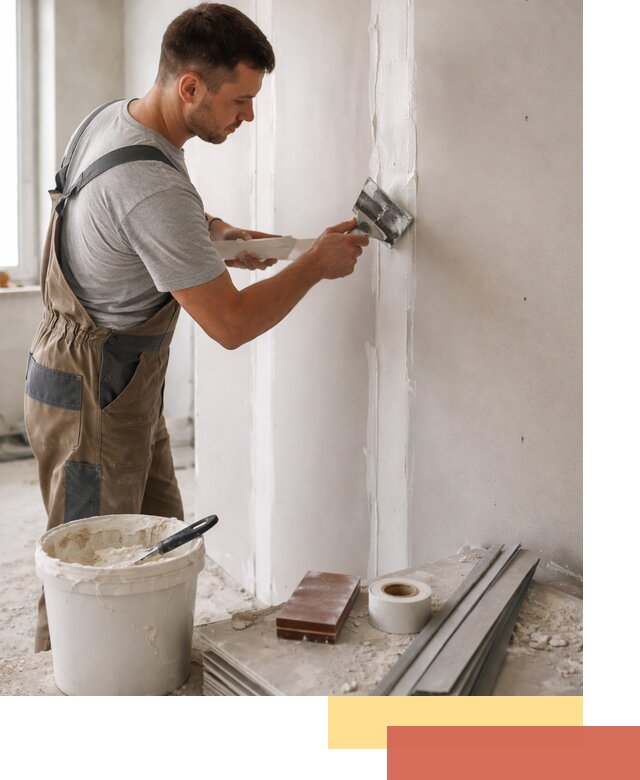 Шпаклевка перегородок из гипсокартона в Вичуге качественно и быстро