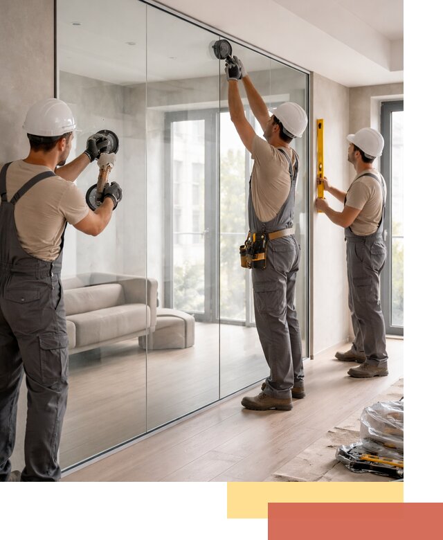 Перегородки из закаленного стекла в Вичуге для офисов и квартир