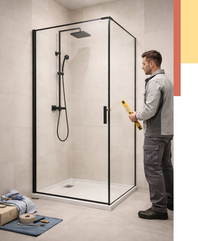 Стеклянные перегородки для душа в Вичуге от 12699 руб. | Монтаж под ключ — ОТДЕЛОЧНИК-Вчг